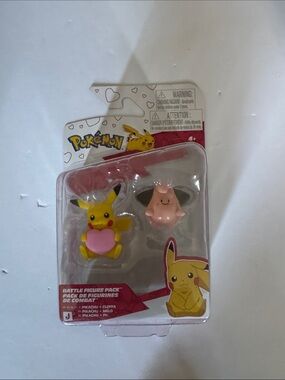 Pokemon Yellow Pikachu & Pink Cleffa Figure Pack